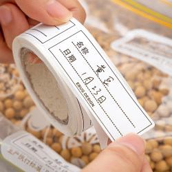 Traceless Label Paper Refrigerator Freezer Storage Box Classification Stickers Convenience Stickers Household Waterproof Sticky Notes Self-Adhesive