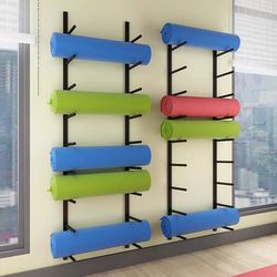 Special Offer: Yoga Mat Storage Rack, Wall-Mounted Multi-Layer Hanging Rack, Yoga Studio Gym Foam Roller Organizer and Storage