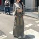 American retro pocket denim skirt for women in spring and summer 2025 new high-waisted slim and versatile A-line midi skirt
