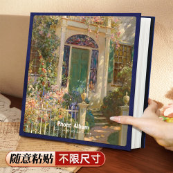 DIY Laminated Photo Album, Large-Capacity Commemorative Album, Adhesive-Type Family Photo Storage Album, High-End Photo Album