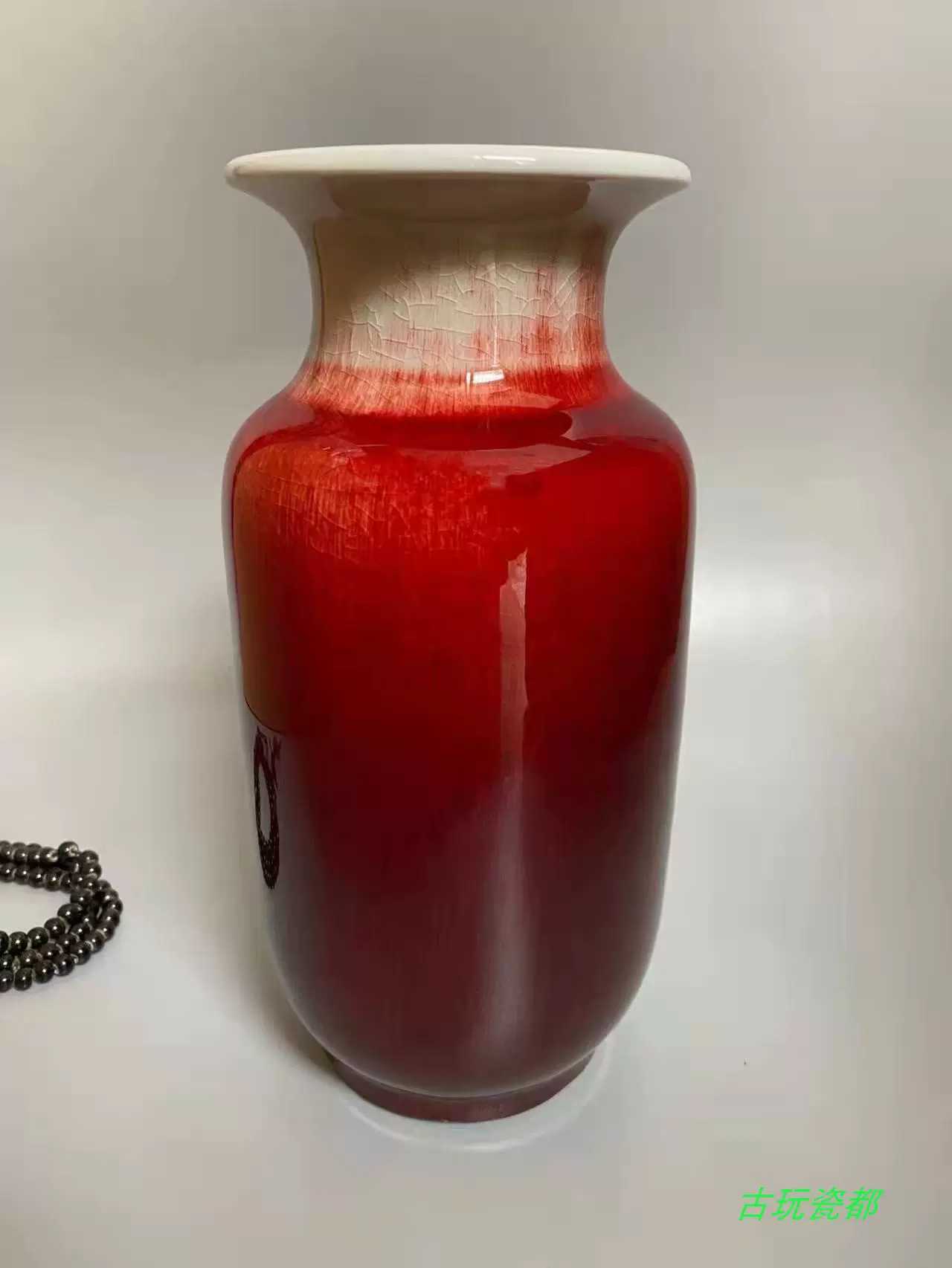 宋磁州窯綠釉刻花梅瓶古瓷器收藏品古玩瓷古董仿古裝飾擺設老物