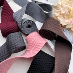 
Thickened and widened down jacket sweater pants side strips clothing accessories decorative belt edge strips lace knitted belt winter