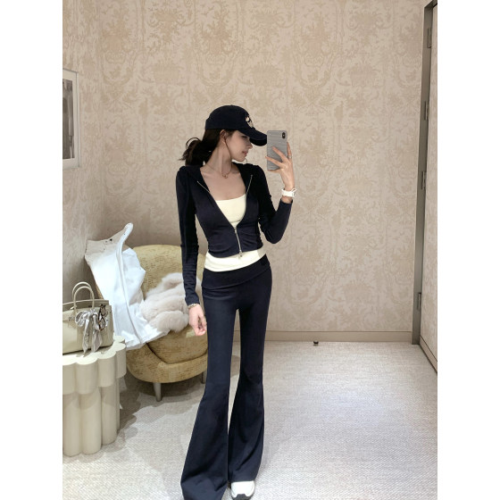 
[Warm Velvet 'Paper Man'] sporty chic super extended warm brushed jacket/trousers/comic chest