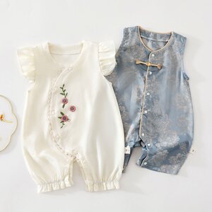 
0-2 years old sleeping king summer baby vest jumpsuit newborn romper clothing male and female baby one-year-old dress