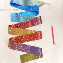 6m Rhythmic Gymnastics Streamers, Colorful Gymnastics Competition Performance Props, Dance Gymnastics Performance Props, Shiny Streamers