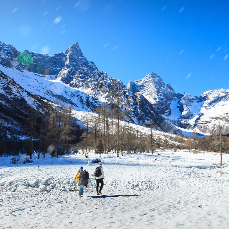 成都四姑娘山双桥沟毕棚沟达古冰川3天2晚8人小团川西旅游跟团游