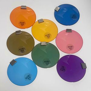 Transparent light -colored myopia lens 1.60 Night Vision dyeing custom with near -view number of color non -spherical lenses
