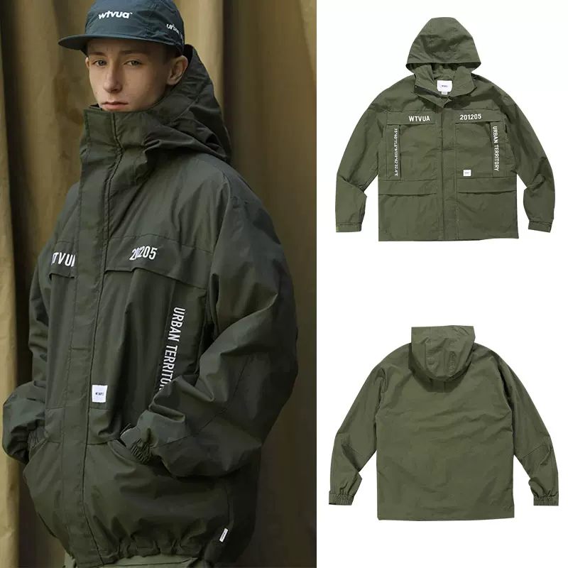 WTAPS秋冬外套SHERPA JACKET/NYLON.TAFFETA衝鋒衣日系潮牌男寬鬆-Taobao