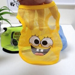 Medium-Sized Dog Corgi Shiba Inu Dog Clothes New Thin Pet Summer Breathable Mesh Vest Anti-Shedding Summer Clothing