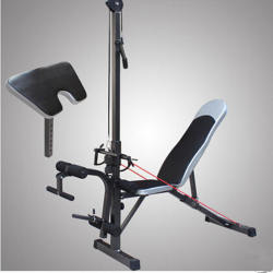 Multifunctional Little Bird Dumbbell Bench High Pull-Up Bar Weightlifting Bed Back and Broad Muscle Training Weight-Bearing Home Fitness Equipment