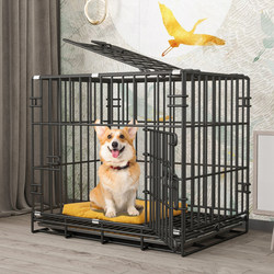 Dog Cage for Small Dogs, Teddy, Indoor Home Use with Separate Toilet, Medium-Sized Dog, Corgi, Large Pet Dog Cage