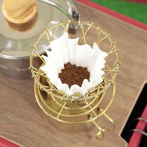 304 stainless steel coffee rack coffee filter hand brew coffee drip rack Nordic outdoor folding portable filter cup