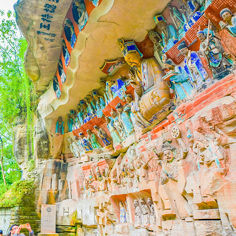 重庆旅游大足石刻一日游宝顶山北山石刻博物馆小包团纯玩周边游