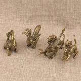 Снейкен Четыре Бога Звери Национальные ветры Подарки Голубой дракон белый тигр Suzaku Basewood Studycore Swing Living Room Офис офис