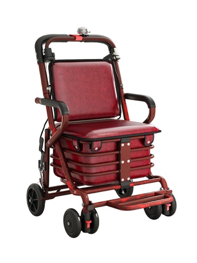 Borsa Della Spesa Con Ruote Pieghevole - Carrello Portatutto Per Anziani - Foto 6