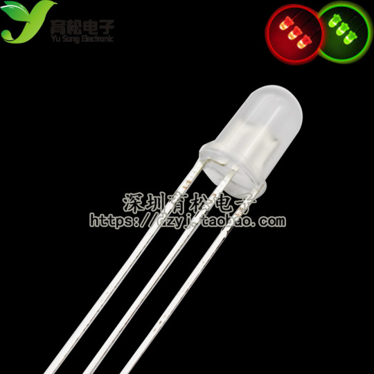 5mm Common Cathode Two-Color LED Light Emitting Diode Tube
