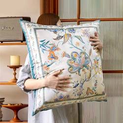 American-Style Pillow, Light Luxury and High-End Feel, Living Room Home Cushion, Room Bedside Pillow, Removable Ultra-Soft Pillowcase