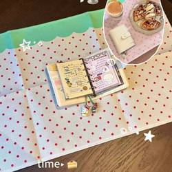 Ins-Style Strawberry Vintage Japanese Cotton and Linen Cute Homemade Journal Background Tablecloth Dormitory Waterproof Dirt-Resistant Vintage Mat