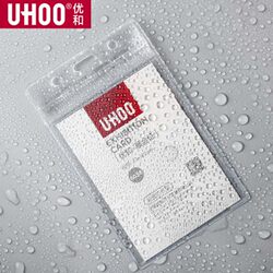 Youhe Waterproof Large Pvc Id Card Holder Nurse Work Badge Soft Shell Transparent Name Tag Employee Work Permit