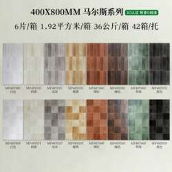 Retro Gradient Time 40X80 Bathroom Kitchen Homestay Restaurant Balcony Wall Full Ceramic Tile Bathroom Toilet