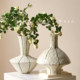New Chinese style retro handmade ceramic vase hydroponic living room home soft furnishing flower arrangement ornaments art flower vessel Zen style
