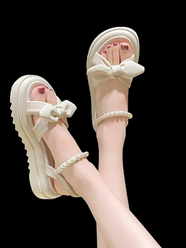 Сандалии на платформе, летняя модная универсальная обувь для беременных, мягкая подошва, 2024 года