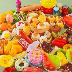 Children's Pretend Play Kitchen Toys, Simulated Food, Steamer, Buns, Baby Cooking Set, Kindergarten Girls