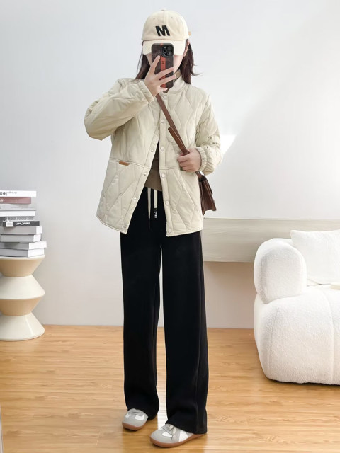 Large size down cotton jacket for women in autumn and winter 2025 new fat mm super beautiful cotton jacket for cotton jacket this year