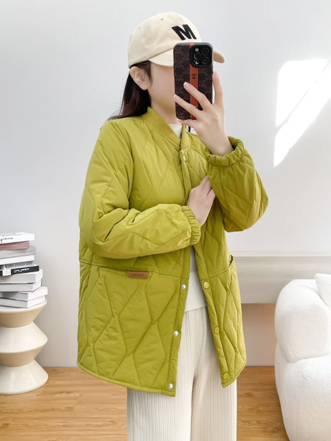Large size down cotton jacket for women in autumn and winter 2025 new fat mm super beautiful cotton jacket for cotton jacket this year