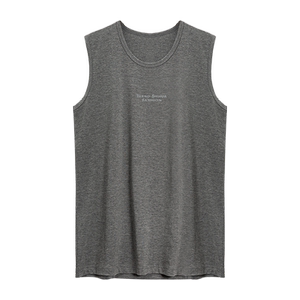 
Shihua Men's Vest Wide Shoulder White Modal Cotton Undershirt Sports Bottoming Summer Breathable Tide Sleeveless Waistcoat