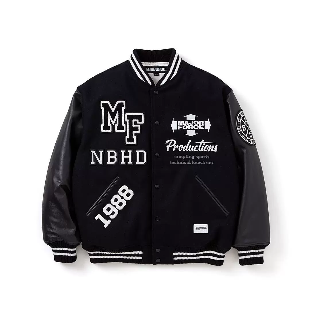 大D巢舍代购NEIGHBORHOOD MAJOR FORCE.STADIUM JACKET 23AW-Taobao