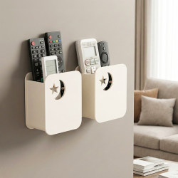 Air Conditioner Remote Control Holder Wall-Mounted Controller Storage Box Wall-Mounted Bracket Various Cartoon Wall Placement Racks