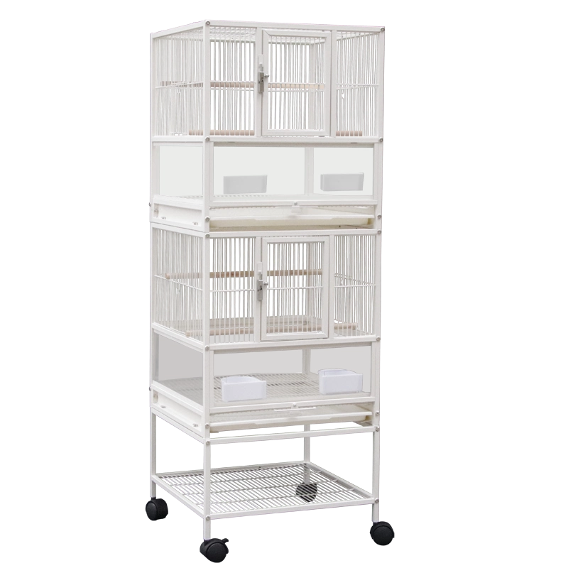 鳥籠 粤迪鹦鹉鸟笼大型牡丹虎皮凯克鹦鹉笼大号透明不锈钢观赏笼SS17