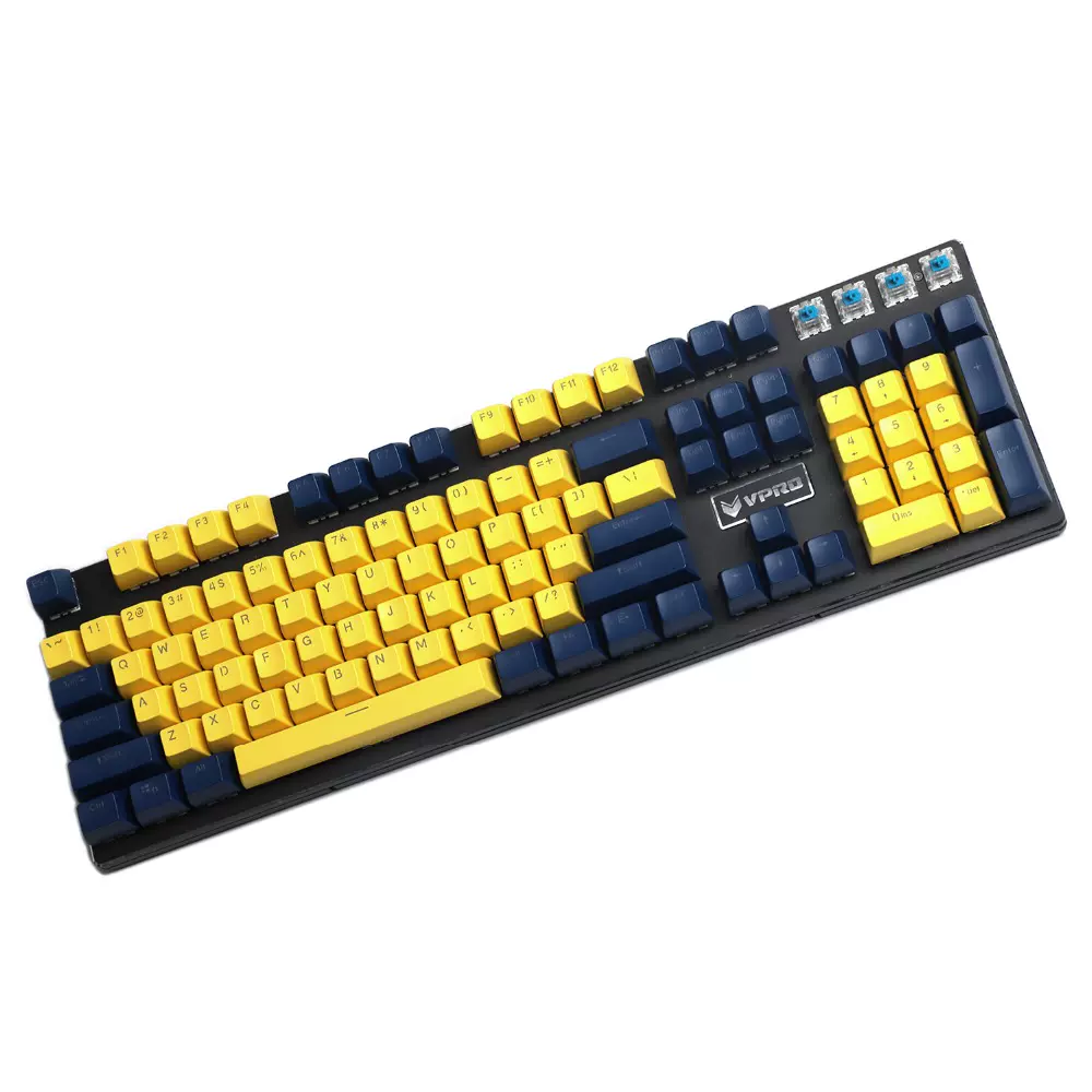 Sa高度104鍵pbt Abs材質雙色透光字透機械鍵盤鍵