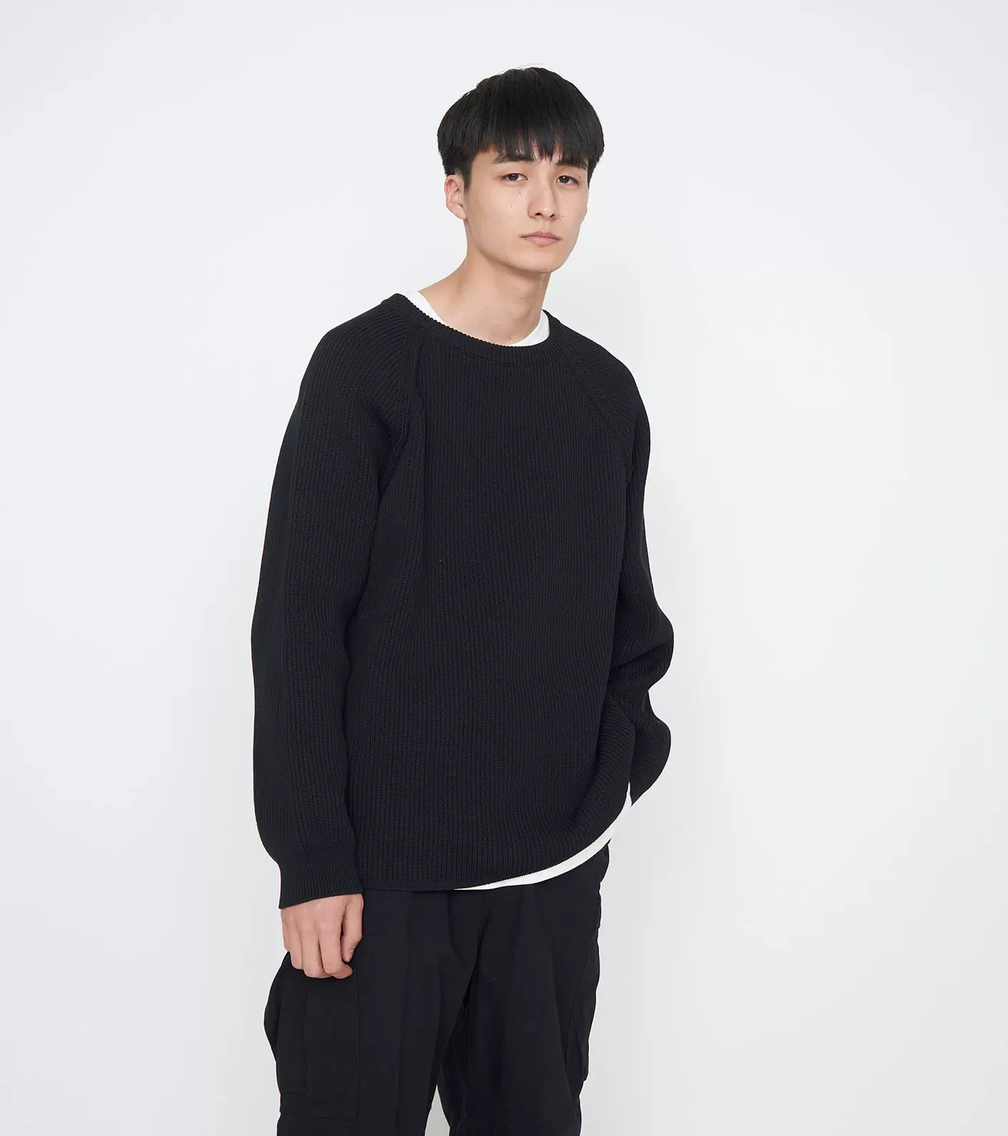 国内発送 新品ナナミカ 5G Crew Neck Sweater Ｍ ニットセーター 綿