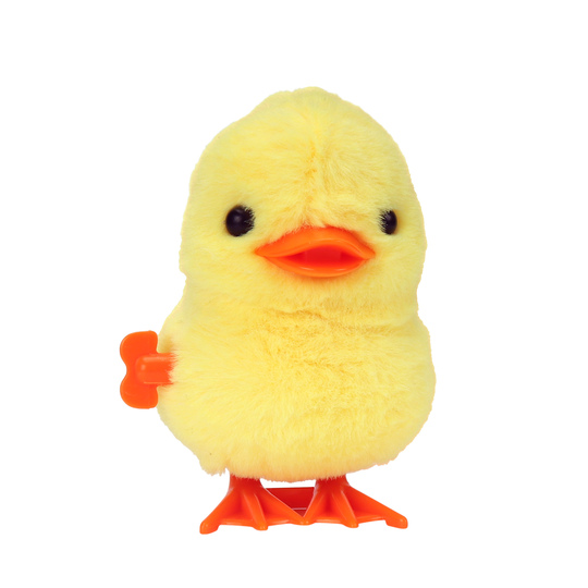 Poussin Mécanique à Remonter – Jouet Sauteur En Peluche Jaune, Mignon Et Portable