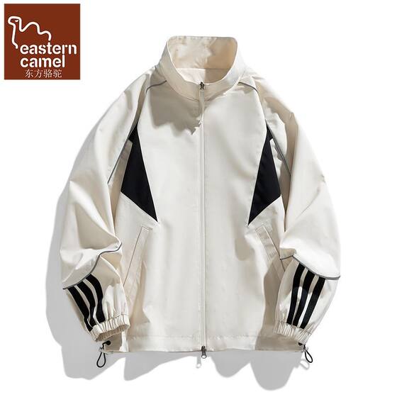 
Oriental Camel Stand Collar Jacket Men's Spring and Autumn Trendy Brand Handsome Loose and Versatile Casual Work Jacket