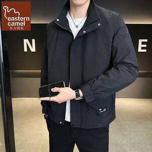 
Oriental Camel Korean Style Trendy Men's Jacket Spring and Autumn Handsome Slim Stand Collar Jacket Simple Solid Color Windproof Jacket