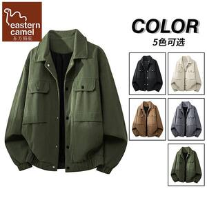 
Oriental Camel ins trendy American retro jacket men's spring and autumn large size loose casual jacket tops for men