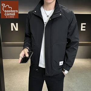 
Oriental Camel Spring New Men's Work Jacket Versatile and Handsome Stand-up Collar Jacket Simple Solid Color Youth Top