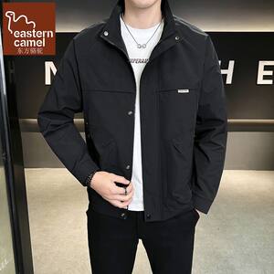 
Oriental Camel's new stand-up collar jacket men's spring and autumn trendy casual workwear youth tops high-end jacket