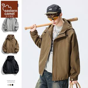 
Oriental Camel Outdoor Hooded Jacket Men's Spring and Autumn 2026 New Windproof Youth Light Luxury Casual Jacket