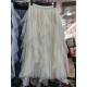 2025 Spring and Autumn New Irregular Ruffled Vulgar Fairy Skirt Mid-length High Waisted Gauze Skirt Long Skirt
