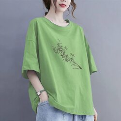 100kg Plus Size Women's Pure Cotton Short-Sleeved T-Shirt, Loose Fit, Slimming, Tummy-Covering, Mid-Length, Inner Wear Half-Sleeve Top, Trendy
