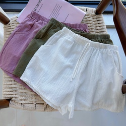 High-Waisted Shorts for Women, New Summer Style, ins Trendy Wide-Leg Sports Shorts, Home Sleep Shorts, Simple Casual Hot Pants