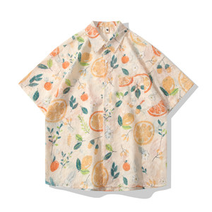 
Summer lightweight fringed shirt, short-sleeved couple's jacket, loose design niche trendy vacation shirt top