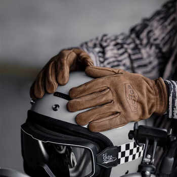 Retro leather gloves MR.MOTOR