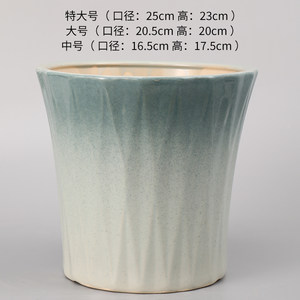 
New ceramic flower pot Nordic household large-caliber indoor and outdoor wealth tree rose green plant Clivia special offer free shipping