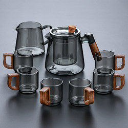 Glass Tea Set 2025 New Model Light Luxury High-End Heat-Resistant Kung Fu Teapot Tea Cup Special Set for Drinking and Making Tea for Home Use