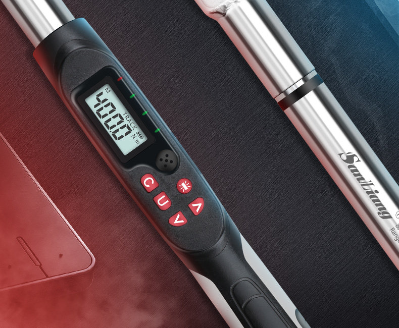 GOYOJO Digital Torque Wrench 10-340Nm – Backlit LCD, 4 Units, Beam Style For Precision Work